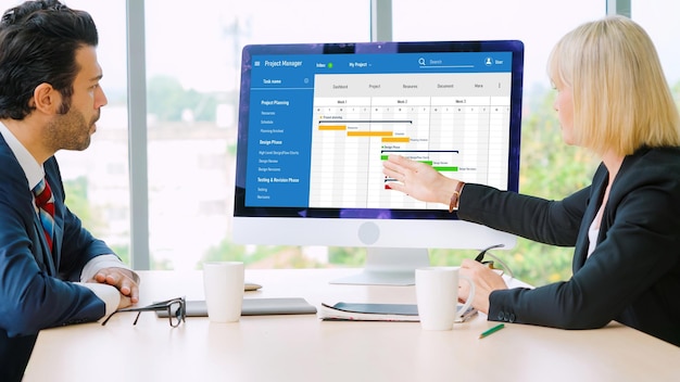 Admin view with a clients table and quick status update controls