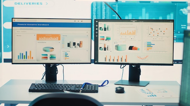 Two monitors showing a messy spreadsheet on one side and a clean CRM interface on the other