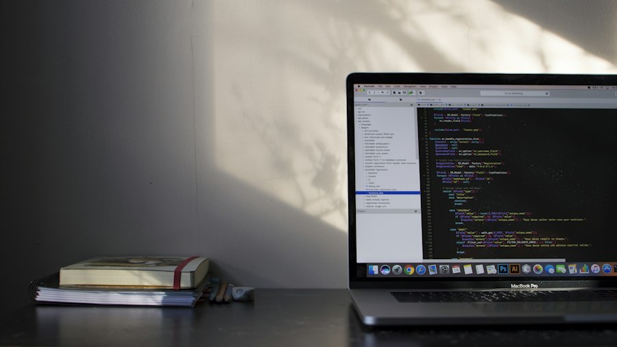 A developer using the conversational AI editor to update a webpage layout through text commands