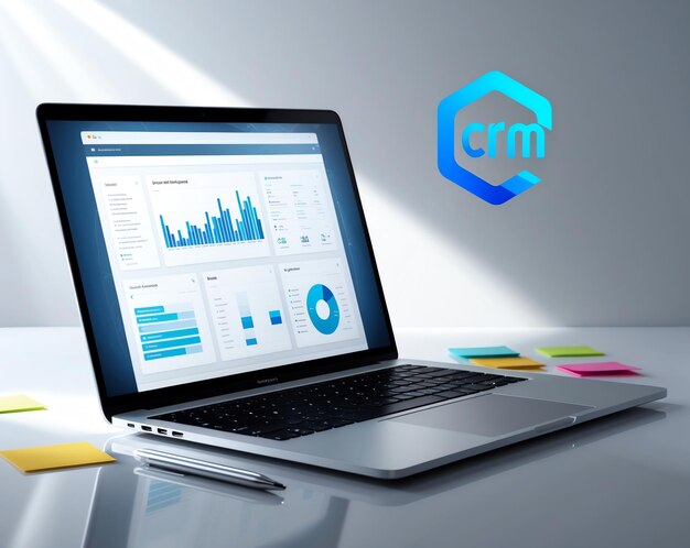 A clean customer relationship management dashboard with list view and detail pane