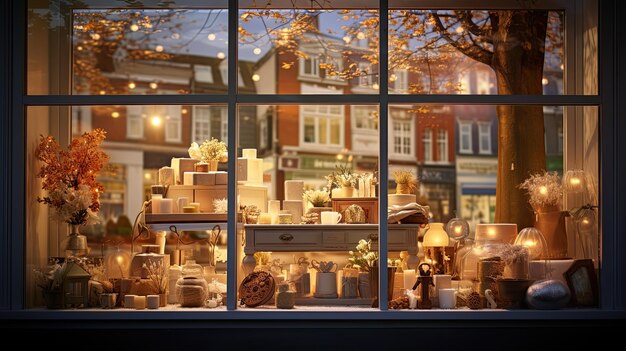 A welcoming storefront window, contrasting the classic sense of publishing with technical deployment